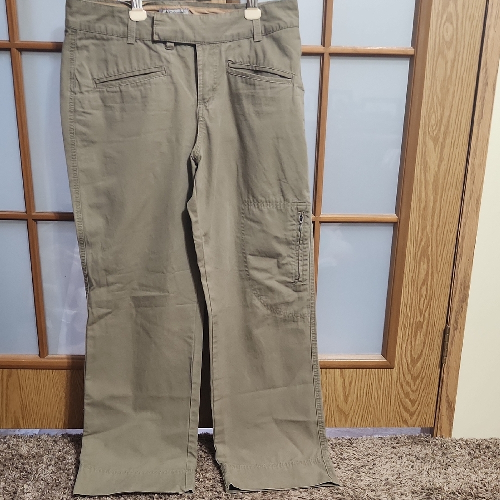Columbia Sport Womens Dark Khaki Wide Leg Pants Size 12